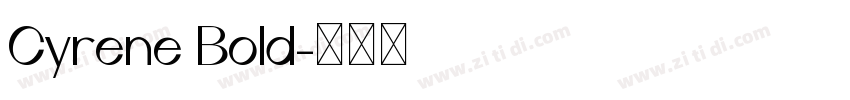 Cyrene Bold字体转换